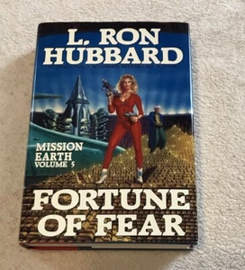 L. Ron Hubbard Mission Earth #5 Fortune Of Fear First Edition HCDJ 1986 - Picture 1 of 5