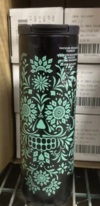 Starbucks Mexico Day of the Dead Stainless Insulated Tumbler Hot Cup Sugar Skull - Picture 1 of 4