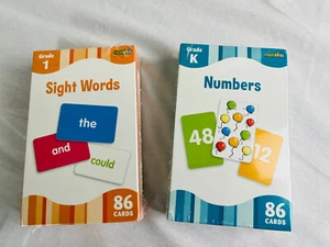 Flash Kids Sight Words Grade 1 & Numbers Grade K New Sealed Learning Cards - Imagen 1 de 7