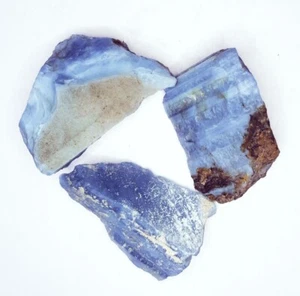 615,72 ct natürlicher blauer Opal loser Edelstein ungeschliffen grobe äthiopische opake Edelsteine - Bild 1 von 10