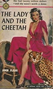 Gold Medal 197 THE LADY AND THE CHEETAH by John Flagg BARYE PHILLIPS GGA Cover - Picture 1 of 2