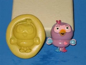Owl cartoon 2D Push Mold Food Safe Silicone A165 Cupcake - Picture 1 of 1