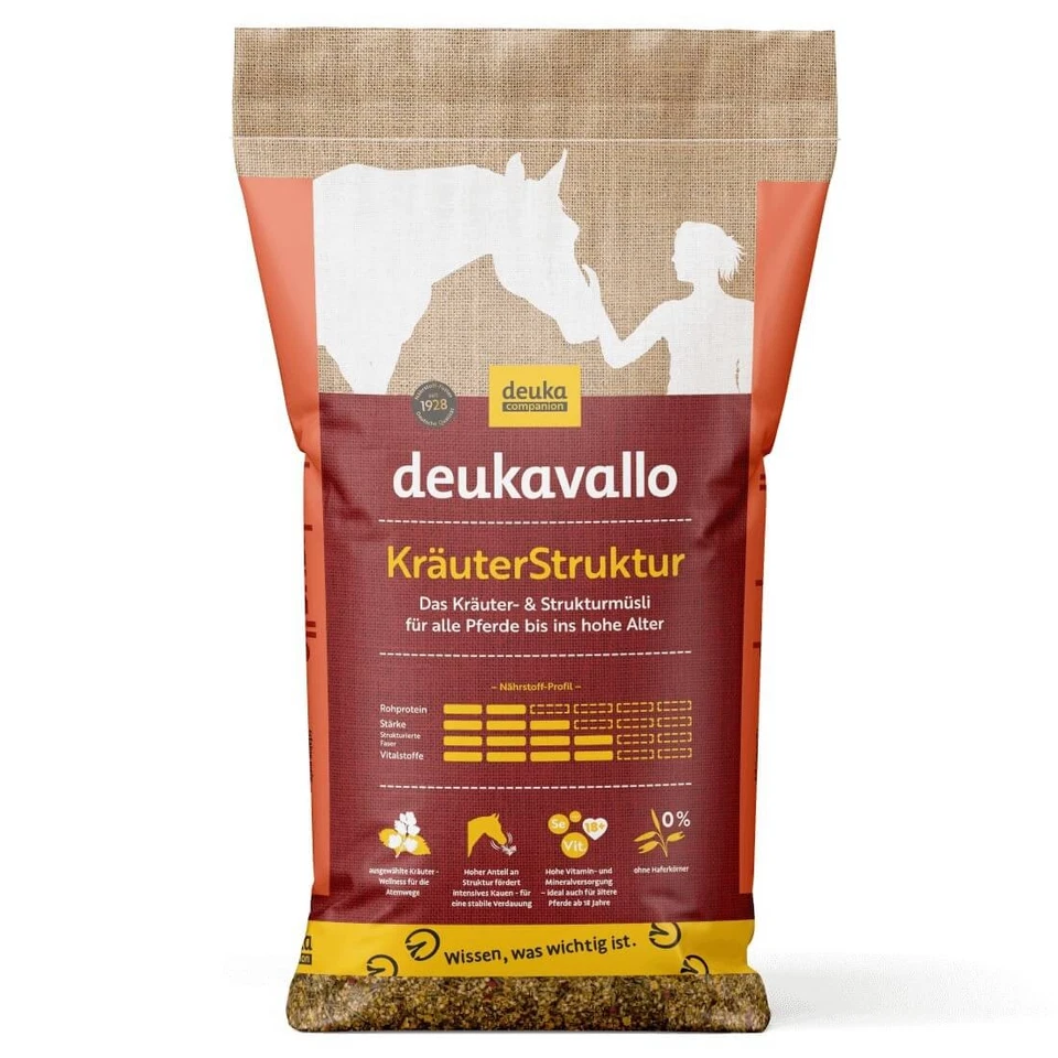 Deukavallo KräuterStruktur 15 kg Pferdefutter Kräutermüsli Strukturmüsli - Bild 1 von 1