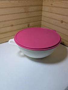 tupperware bowls with lid, Large 32 Cup Size. Notice There Is 2 Small Stains In - Picture 1 of 6