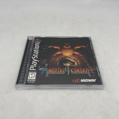 Mortal Kombat 4 (PS1) - Black Label - Complete CIB + Reg Card - Playstation - Image 1 of 4