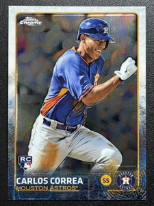 2015 Topps Chrome #205 Carlos Correa RC Houston Astros - Imagen 1 de 2