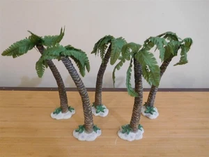 Holiday Time Lot of 5 Palm Trees - 81/2" Tall - For Village or Nativity Displays - Picture 1 of 2