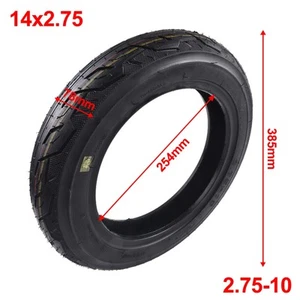 Tubeless Tyre Dirt Bike Tyre E-Bike Tyre 14x2.75 2.75-10 Black Front Rear - Bild 1 von 12