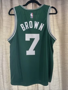 Boston Celtics - Jaylen Brown #7 - Green Fanatics Jersey Size Small - Picture 1 of 5