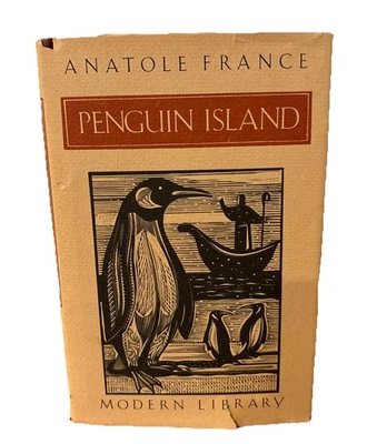 Penguin Island by Anatole France Modern Library Hardcover Dust jacket Taped - Image 1 of 4