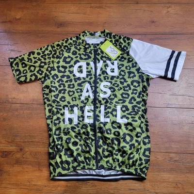 Camiseta masculina de ciclismo GG estampa animal verde 21" P2P - Imagem 1 de 4