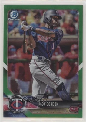 2018 Bowman Draft Chrome Green Refractor /99 Nick Gordon #BDC-74 - Image 1 of 2