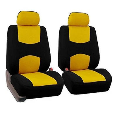  Комплект передних чехлов на автомобильные сиденья из ткани желтые чехлы на передние сиденья - Изображение 1 из 4