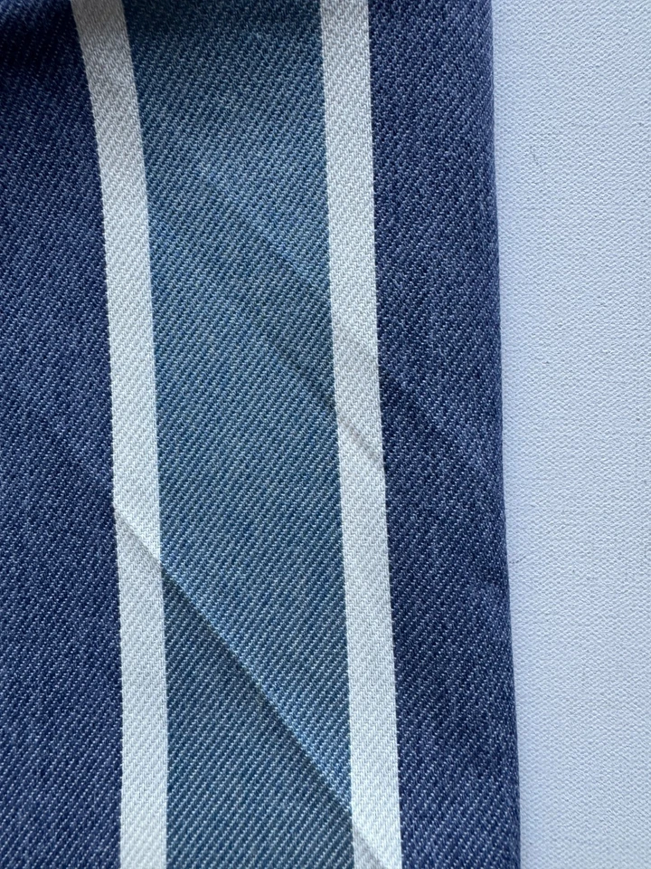 Ralph Lauren Upland Stripe Sea Italy  Fabric Remnant 24"x24" - Image 1 of 3