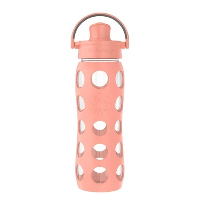 22 Ounce Reusable Glass Cantaloupe Bottle With Active Flip Cap And Silicone S... - Image 1 of 4