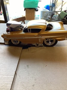 MUSCLE MACHINES 1/18 GOLD BLOWN 1958 CHEVY IMPALA HOT ROD NO BOX - Bild 1 von 8