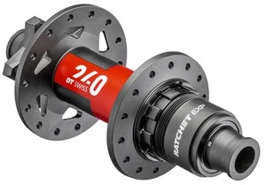 DT Swiss 240 EXP Rear Hub - 12 x 148mm, 6-Bolt, XD, Black/Red, 32H, 36pt - Picture 1 of 2