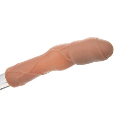Vibrating Uncircumcised Add 3" Cock Penis Extender Extension Xtender Sleeve - Image 1 of 4