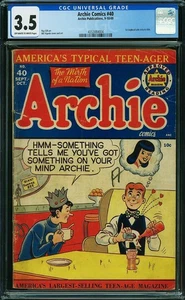 ARCHIE Comics #40 Early issue JUGHEAD CGC 3.5 4353884004 - Picture 1 of 1