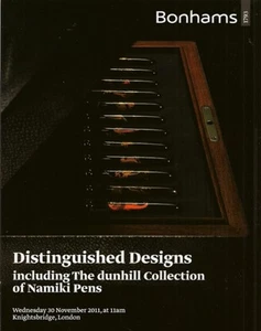 BONHAMS Design Vuitton Hermes Cartier Dunhill Lighter Coll of Namiki Pens Silver - Picture 1 of 1