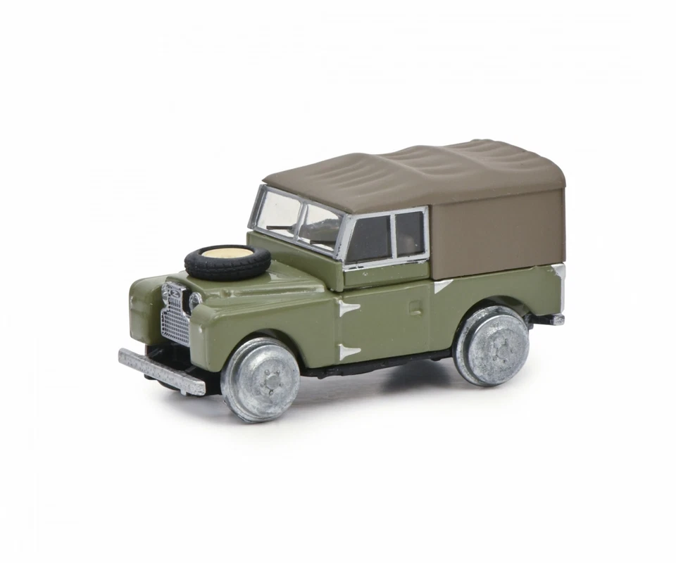Schuco 452663600 - Land Rover 88 Veicolo Su Rotaie (MHI) Verde 1:87 Nuovo - Immagine 1 di 1