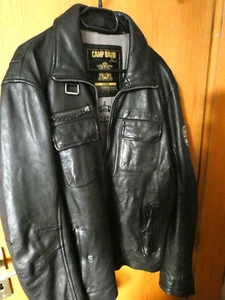 CAMP DAVID Lederjacke 2XL XXL NP-500€ Sehr Elegant, Schwarz, wenig getragen! - Bild 1 von 6