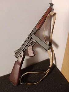 1/6 DID, DRAGON, DRAGON ETC. WW II USA METAL & WOOD THOMPSON MACHINE GUN - Imagen 1 de 16