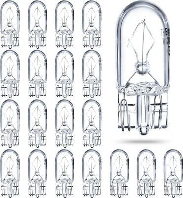 20 PCS 1/4 Wedge Base 12V 5W Clear Krypton Light Bulb For Landscape RV Cabinet - Image 1 of 4