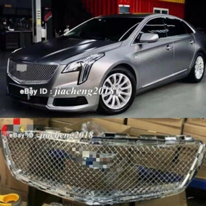 Parachoques delantero cromado para Cadillac XTS 2018-2019 parrilla superior parrilla de ventilación de nido de abeja - Imagen 1 de 7