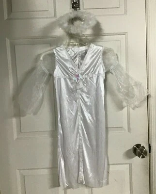 Heavenly Angel Dress and Halo Costume Girls Small by Suit Yourself  - Image 1 of 4