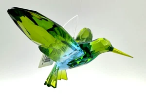 Ganz Crystal Expressions Acrylic Hummingbird Ornament Suncatcher Lt Green/Blue - Picture 1 of 8