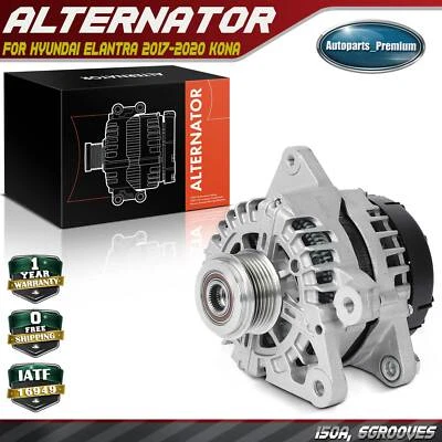 Alternator for Hyundai Elantra 2017-2020 Kona 2018-2021 Kia Seltos Soul L4 2.0L - Image 1 of 4
