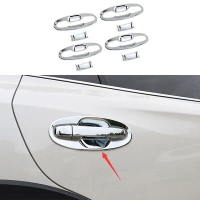 Cubierta de cuenco de puerta lateral exterior cromado ABS para Subaru XV 2018~2022 Foto 1 de 4