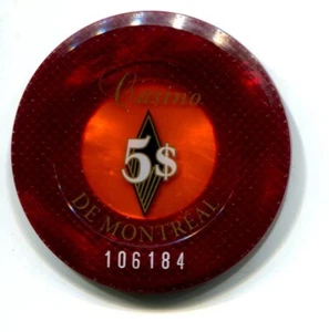 Casino De Montreal $5 Gift Jeton (b859-13) - Imagen 1 de 2