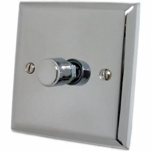 Interruptor atenuador LED de 1 o 2 vías cromo pulido espectro G&H SC521 - Imagen 1 de 1