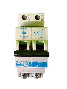 GEC X206 6A Amp Double Pole Circuit Breaker 027 M9 - Picture 1 of 2