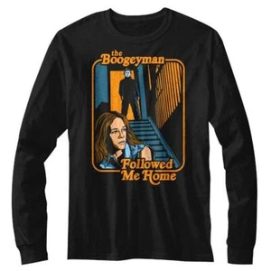Halloween Boogeyman Followed Me Home Long Sleeve T Shirt - Picture 1 of 2
