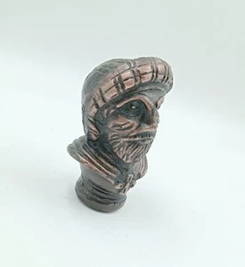 Antique Brass Cane Handle – Padri Priest Bust for Walking Stick | Church Father - Picture 1 of 8