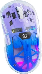 Wireless BT 5.0/2.4G Gaming Mouse RGB USB-C Rechargeable 4000 DPI for Win/Mac - Picture 1 of 16
