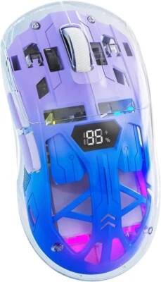 Wireless BT 5.0/2.4G Gaming Mouse RGB  USB-C Rechargeable 4000 DPI  for Win/Mac - Image 1 of 4