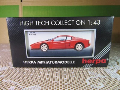 776Z Herpa 10306 Alemania Caja Vacía Para Ferrari Testarossa High Tech 1:43 - Imagen 1 de 4