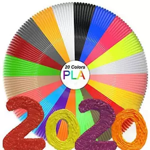 3D Pen Filament Refills(20 Colors,10 Feet Each) Total 200 Feet,Pla Filament 1.75 - Picture 1 of 7