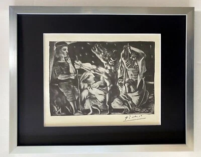 Pablo Picasso | Litografía firmada vintage 1956 | Mate a 11x14 | Ltd. Edición Foto 1 de 4