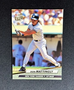 1992 Fleer Ultra Don Mattingly #105 Baseball Card New York Yankees - Picture 1 of 2