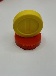 2009 Super Mario Chess Pawn Piece Parts Coin Board Game Cake Topper - Picture 1 of 3