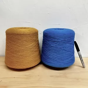 5+ LBS. Italian Cashmere Blend Yarn Lot Cones - Weaving - Knitting Machine Knit - Picture 1 of 6