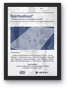 Spiritualized Floating In Space Album Poster Ladies Gentlemen Jason Pierce Space - Imagen 1 de 3