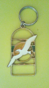 Schlüsselanhänger Flying Dove. Schlüsselanhänger Ringetikett - Bild 1 von 2