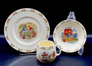 ROYAL DOULTON BUNNYKINS Kinder 3-teiliges Set Teller Schale Becher Fine Bone China #4 - Bild 1 von 14