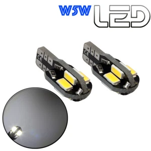 2 Ampoules W5W T10 6 LED Blanc éclairage lumière Resistance anti erreur ODB - Imagen 1 de 2